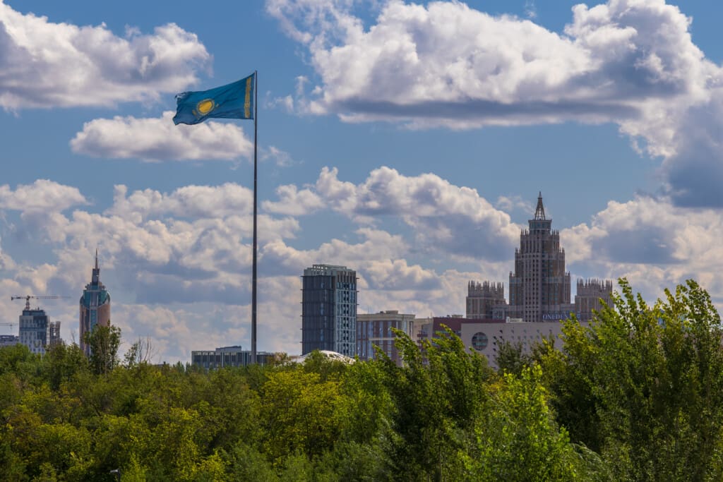Astana, nad rzeką Esil